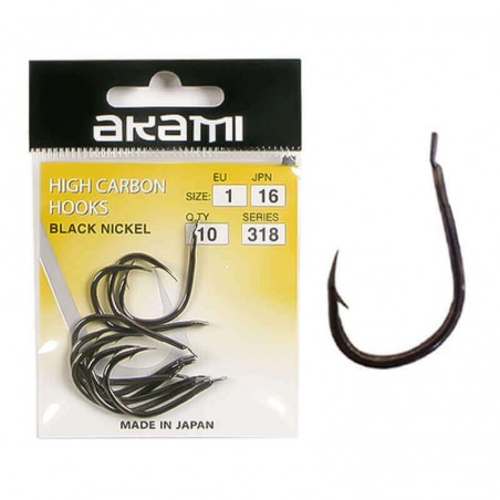 AKAMI - 318 BLACK NICKEL HOOKS