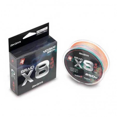 AKAMI - YOAKE 8 BRAID MULTICOLOR 250M